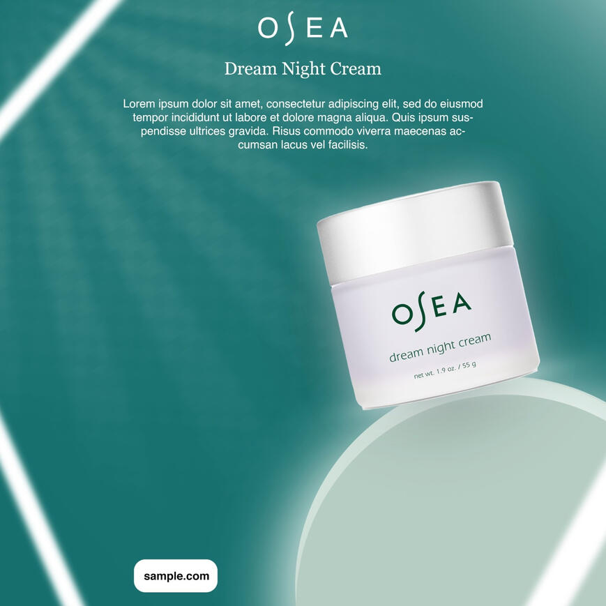 Night Cream Design
